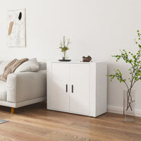 Thumbnail for Sideboard Weiß 80x33x70 cm Holzwerkstoff