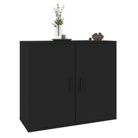 Thumbnail for Sideboard Schwarz 80x33x70 cm Holzwerkstoff