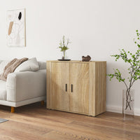 Thumbnail for Sideboard Sonoma-Eiche 80x33x70 cm Holzwerkstoff