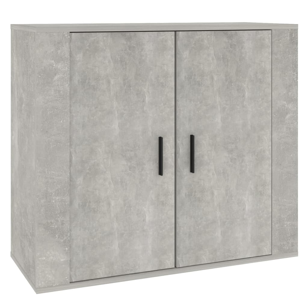 Sideboard Betongrau 80x33x70 cm Holzwerkstoff