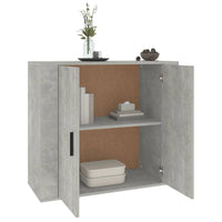 Thumbnail for Sideboard Betongrau 80x33x70 cm Holzwerkstoff