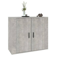 Thumbnail for Sideboard Betongrau 80x33x70 cm Holzwerkstoff