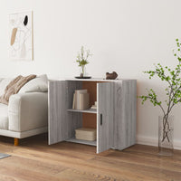 Thumbnail for Sideboard Grau Sonoma 80x33x70 cm Holzwerkstoff