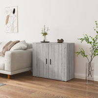 Thumbnail for Sideboard Grau Sonoma 80x33x70 cm Holzwerkstoff