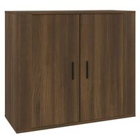 Thumbnail for Sideboard Braun Eichen-Optik 80x33x70 cm Holzwerkstoff