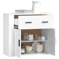 Thumbnail for Sideboard Weiß 80x33x70 cm Holzwerkstoff