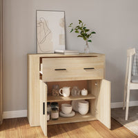 Thumbnail for Sideboard Sonoma-Eiche 80x33x70 cm Holzwerkstoff