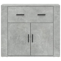 Thumbnail for Sideboard Betongrau 80x33x70 cm Holzwerkstoff