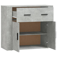 Thumbnail for Sideboard Betongrau 80x33x70 cm Holzwerkstoff