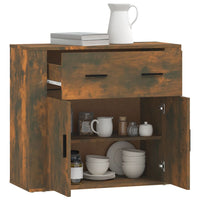 Thumbnail for Sideboard Räuchereiche 80x33x70 cm Holzwerkstoff