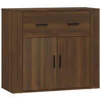 Thumbnail for Sideboard Braun Eichen-Optik 80x33x70 cm Holzwerkstoff