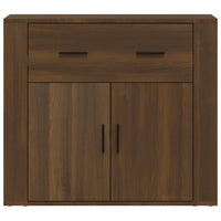 Thumbnail for Sideboard Braun Eichen-Optik 80x33x70 cm Holzwerkstoff