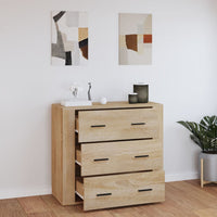 Thumbnail for Sideboard Sonoma-Eiche 80x33x70 cm Holzwerkstoff