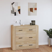 Thumbnail for Sideboard Sonoma-Eiche 80x33x70 cm Holzwerkstoff
