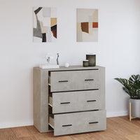 Thumbnail for Sideboard Betongrau 80x33x70 cm Holzwerkstoff