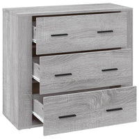 Thumbnail for Sideboard Grau Sonoma 80x33x70 cm Holzwerkstoff
