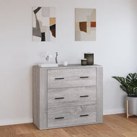 Thumbnail for Sideboard Grau Sonoma 80x33x70 cm Holzwerkstoff