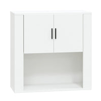Thumbnail for Wandschrank Weiß 80x33x80 cm Holzwerkstoff