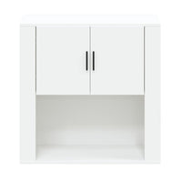 Thumbnail for Wandschrank Weiß 80x33x80 cm Holzwerkstoff
