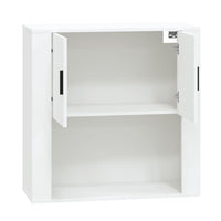 Thumbnail for Wandschrank Weiß 80x33x80 cm Holzwerkstoff