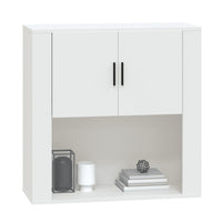 Thumbnail for Wandschrank Weiß 80x33x80 cm Holzwerkstoff