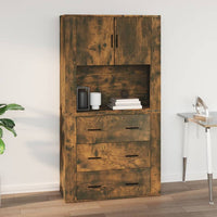 Thumbnail for Wandschrank Räuchereiche 80x33x80 cm Holzwerkstoff