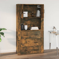 Thumbnail for Wandschrank Räuchereiche 80x33x80 cm Holzwerkstoff