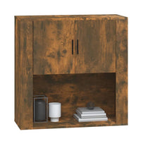 Thumbnail for Wandschrank Räuchereiche 80x33x80 cm Holzwerkstoff