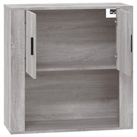 Thumbnail for Wandschrank Grau Sonoma 80x33x80 cm Holzwerkstoff
