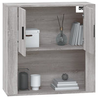Thumbnail for Wandschrank Grau Sonoma 80x33x80 cm Holzwerkstoff
