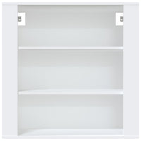 Thumbnail for Wandschrank Weiß 80x33x80 cm Holzwerkstoff