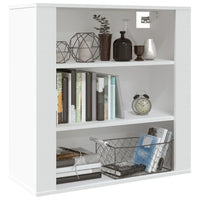 Thumbnail for Wandschrank Weiß 80x33x80 cm Holzwerkstoff