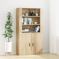 Thumbnail for Wandschrank Sonoma-Eiche 80x33x80 cm Holzwerkstoff