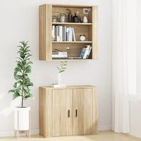 Thumbnail for Wandschrank Sonoma-Eiche 80x33x80 cm Holzwerkstoff