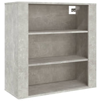 Thumbnail for Wandschrank Betongrau 80x33x80 cm Holzwerkstoff