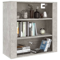 Thumbnail for Wandschrank Betongrau 80x33x80 cm Holzwerkstoff