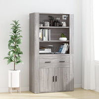 Thumbnail for Wandschrank Grau Sonoma 80x33x80 cm Holzwerkstoff