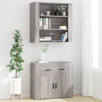 Thumbnail for Wandschrank Grau Sonoma 80x33x80 cm Holzwerkstoff