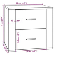 Thumbnail for Nachttisch Räuchereiche 50x39x47 cm