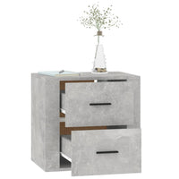 Thumbnail for Wand-Nachttisch Betongrau 50x36x47 cm