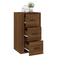 Thumbnail for Sideboard Braun Eichen-Optik 40x33x70 cm Holzwerkstoff
