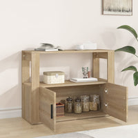 Thumbnail for Sideboard Sonoma-Eiche 80x30x60 cm Holzwerkstoff