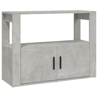 Thumbnail for Sideboard Betongrau 80x30x60 cm Holzwerkstoff