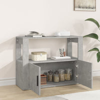 Thumbnail for Sideboard Betongrau 80x30x60 cm Holzwerkstoff