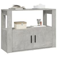 Thumbnail for Sideboard Betongrau 80x30x60 cm Holzwerkstoff