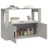 Thumbnail for Sideboard Betongrau 80x30x60 cm Holzwerkstoff