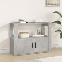 Thumbnail for Sideboard Betongrau 80x30x60 cm Holzwerkstoff