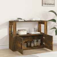 Thumbnail for Sideboard Räuchereiche 80x30x60 cm Holzwerkstoff