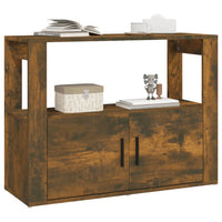 Thumbnail for Sideboard Räuchereiche 80x30x60 cm Holzwerkstoff