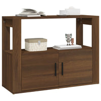 Thumbnail for Sideboard Braun Eichen-Optik 80x30x60 cm Holzwerkstoff